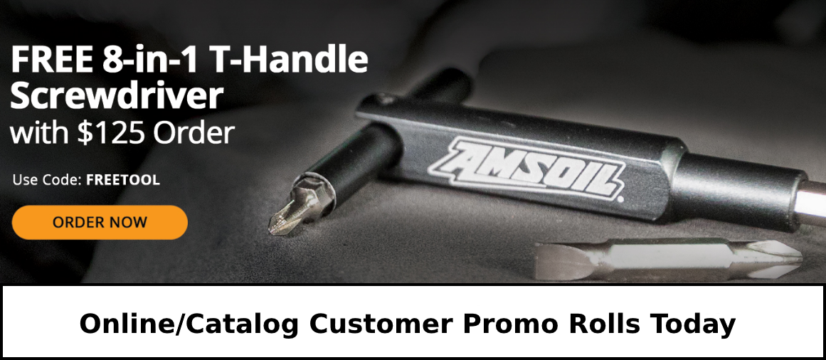 AMSOIL Online/Catalog Customers Receive Free 8-in-1 T-handle Screwdriver