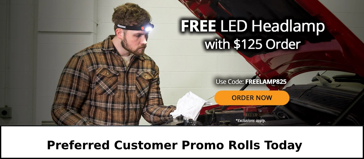 AMSOIL Preferred Customers Receive a free LED headlamp with their order of $125