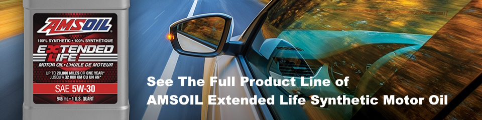 full line of amsoil synthetic extended life motor Oils