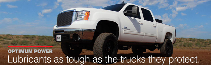 AMSOIL lubricants as tough as the trucks they protect