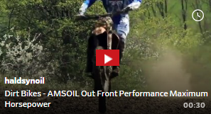 Click here to watch AMSOIL Synthetic Dirt Bike Oil Max Horsepower Video