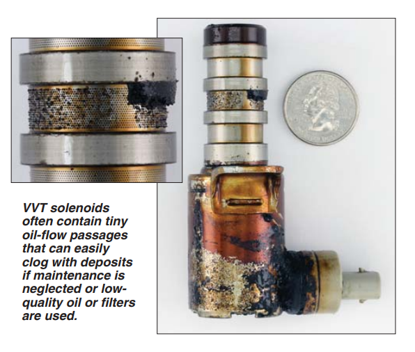 Deposits on VVT Solenoid
