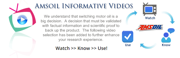 We understand that switching motor oil is a big decision. A decision that must be validated with factual information and scientific proof to back up the product. The following video section has been added to further enhance your research
experience.