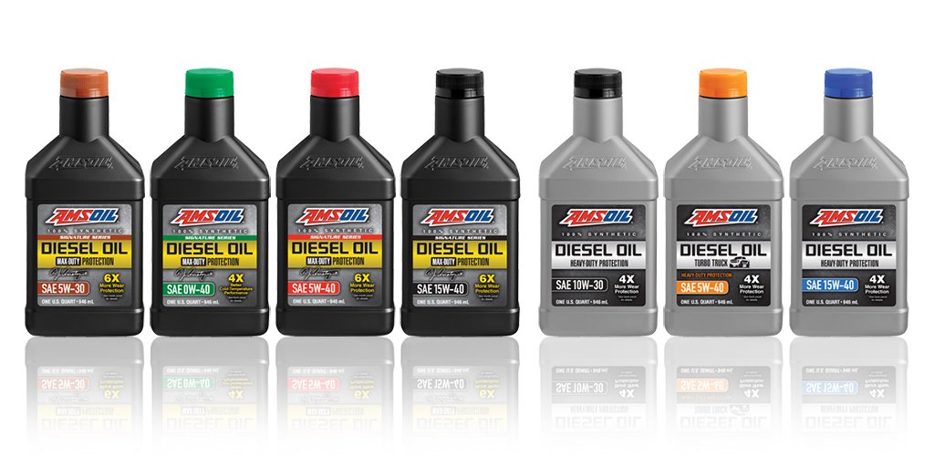 full line of amsoil synthetic diesel Oils