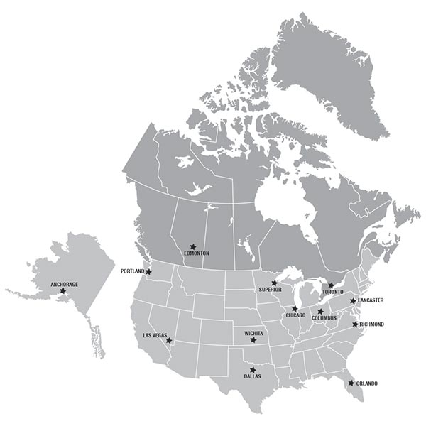 AMSOIL Distribution Centre Map