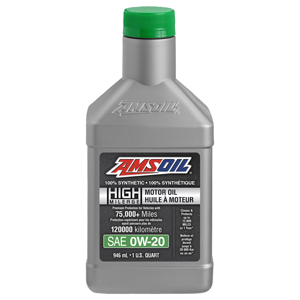 0W-20
Synthetic High-Mileage Motor Oil