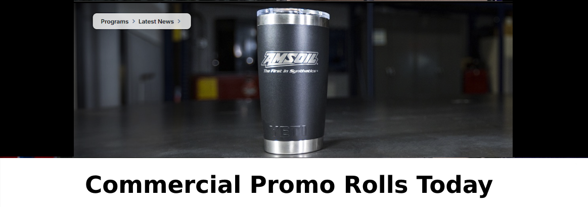 AMSOIL Commercial Promo Free YETI Tumbler