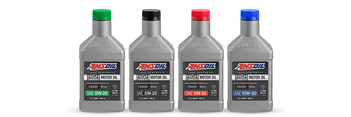 AMSOIL Synthetic High-Mileage Motor Oil in 0W-20, 5W-20, 5W-30, 10W-30