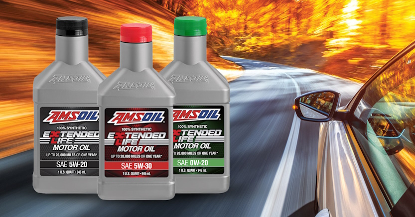 AMSOIL Extended Life Motor Oil in 5W-20, 5W-30, 0W-20