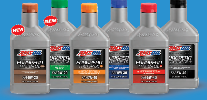 AMSOIL lineup of European Synthetic Oils