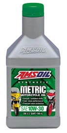AMSOIL 10W-30 Synthetic Metric Motorcycle Oil
